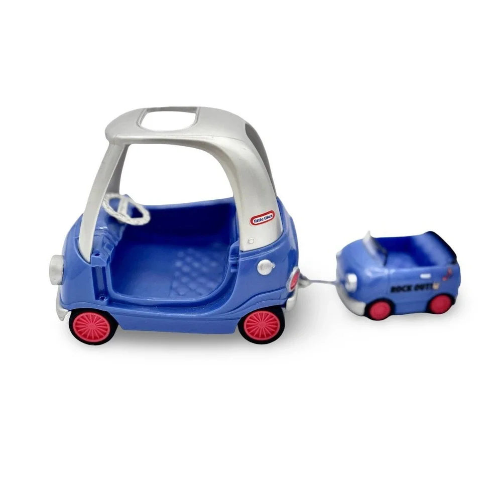 Little Tikes LOL Surprise! Music Tour Cozy Coupe Blue Union Jack Toy Car Trailer